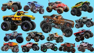 Monster Vehicles  Monster Jam Monster Trucks Video Monster Zoombies Monster Superheroes [upl. by Lyrahs]