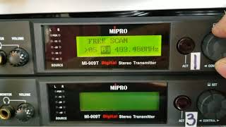 Mipro MI909TR Wireless InEar Monitor System  Programing Tips [upl. by Swayder244]