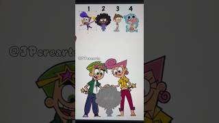 Guess real face of Cosmo amp Wanda  the fairly odd parents puzzle art thefairlyoddparents [upl. by Lamson617]