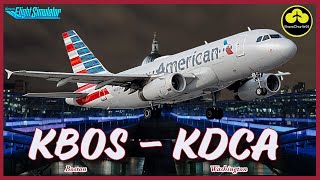 The Baby Bus  MSFS 2020 LIVE  Fenix A319  Boston  Washington DC  VATSIM msfs2020 [upl. by Yragerg]