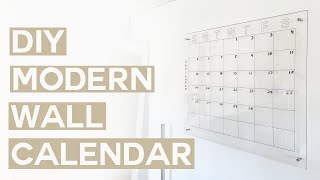 DIY MODERN WALL CALENDAR [upl. by Barthol439]