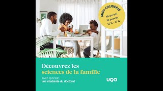 Séance dinformation Doctorat en sciences de la famille 31 janvier 2024 [upl. by Enilegnave853]