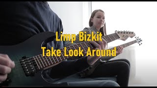 Limp Bizkit  Take Look Around Mission Impossible 2  Guitar Bass Cover  LTD ESP MS 200 HT FM [upl. by Hennie]