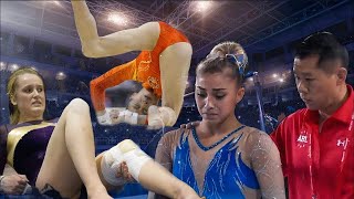 Caídas de gimnasia a mitad de competencia [upl. by Akkinahs]