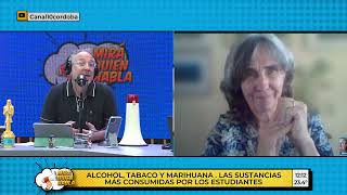 ALCOHOL TABACO MARIHUANA qué consumen los estudiantes  Lic Gabriela Richard en MIRA QUIEN HABLA [upl. by Jo Ann309]