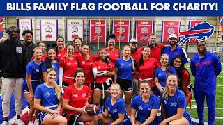 Bills Families Compete In Flag Football Challenge For Charity  Buffalo Bills [upl. by Horodko]