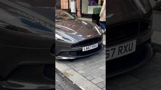 Beautiful Aston Martin Vanquish S V12 Spotted In London astonmartin [upl. by Ryann]