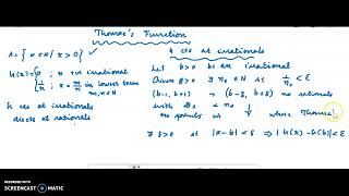 Thomaes function continuous at every irrational [upl. by Vipul]