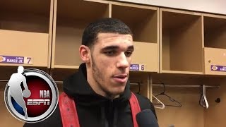 Lonzo Ball on injured knee I woke up the next morning and I could barely walk  ESPN [upl. by Gorges]