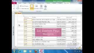 Using Access 2010  Set Page Margins [upl. by Keefer179]