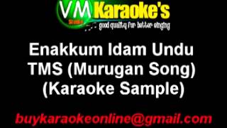 Tamil Karaoke Enakkum Idam Undu TMS Murugan Songs [upl. by Hylton]