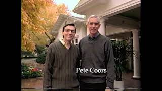 1999 Coors beer TV ad Hugo Patino and Pete Coors [upl. by Teerprah985]