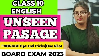 Unseen passage class 10Reading comprehension class 10Unseen passage tricksClass 10 English [upl. by Jerold]