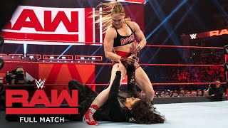 FULL MATCH  Ronda Rousey amp Sasha Banks vs Nia Jax amp Tamina Raw Jan 14 2019 [upl. by Jewell]