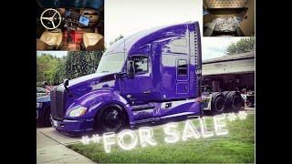 FOR SALE CUSTOM 2017 KENWORTH T680  13 SPEED  510HP 1850 FTLB Torque MX13  336 RATIO [upl. by Atiraj]