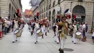 Garde Impériale de Dijon  fêtes de la vigne aout 2016 [upl. by Chambers]