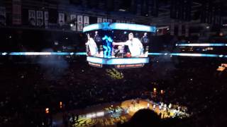 Raptors player introductions Huskies Minnesota Timberwolves  Toronto Raptors 08122016 [upl. by Anayrb]