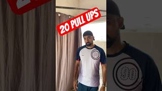 20 pull ups  home workout pullups workout farhanbalal shorts [upl. by Naahs264]