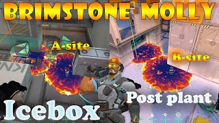 Top 15 Icebox Brimstone Post Plant Lineups  Brimstone Lineups Icebox  Valorant Tips and Tricks [upl. by Leirad]