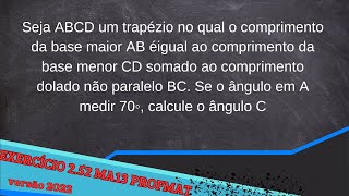 MA13 Cap2 exercício 255 versão 2022 mestrado profmat [upl. by Dolley]