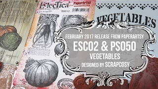 PaperArtsy ESC02  scrapcosy release  Feb 2017 [upl. by Hobey]