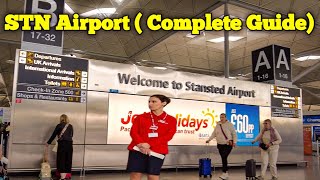 LONDON STANSTED AIRPORT  FROM TRAIN TERMINAL TO PLANE COMPLETE 4K WALKING TOUR  STN AIRPORT GUIDE [upl. by Nirraj]