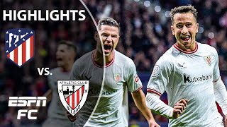 Atletico Madrid vs Athletic Club  Copa del Rey Highlights  ESPN FC [upl. by Doig813]