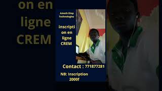 Inscription en ligne Concours CREM [upl. by Tessi342]