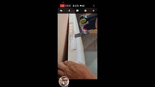 Re positioning room door and re install hinge using wood board cutting [upl. by Eiblehs106]