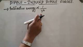 DIPOLE  INDUCED DIPOLE FORCES [upl. by Enybor]