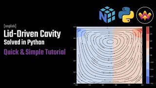 Solving the NavierStokes equations in Python  CFD in Python  LidDriven Cavity [upl. by Cecilius]