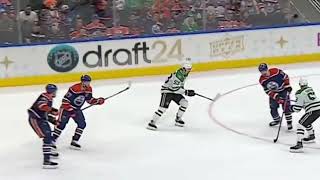 Hyman looks injured after hit on Dadonov [upl. by Anayhd835]