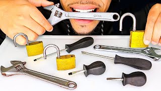 ASMR EDIBLE TOOLS JERRY REAL MOUTH EATING SOUNDS NO TALKING CHOCOLATE FOOD TOOLS [upl. by Eynahpets]