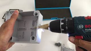 Install outdoor inline cable gland connector on waterproof junction box [upl. by Valentina]