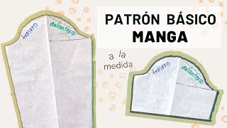 Cómo hacer PATRÓN básico de MANGA 📐 [upl. by Locin]