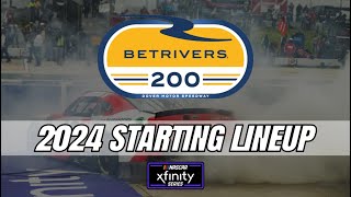 2024 Bet Rivers 200 at DOVER  NASCAR Xfinity Series STARTING LINEUP [upl. by Rosenberg]