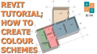 Revit Tutorial How to Create a Colour Scheme Plans and Legends [upl. by Kelwunn]