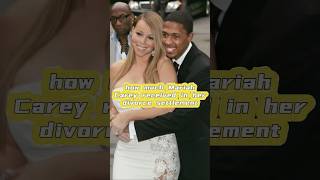 Do you know how much Mariah Carey received in her divorce settlement Part 2 [upl. by Anyahs]