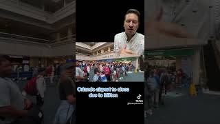 Crazy vid of Long TSA Lines as Travelers Escape Hurricane Milton 2024 [upl. by Oisorbma279]