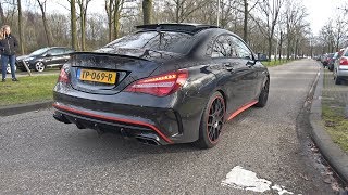 MercedesAMG CLA45 with Custom Catless Downpipe REVS amp LAUNCH CONTROL [upl. by Ken]