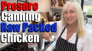 Pressure Canning Raw Packed Boneless Skinless Chicken Thighs [upl. by Enitsirc807]