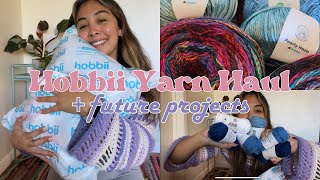 Hobbii Black Friday Yarn Haul  Discussing Future Crochet Projects [upl. by Alegna]