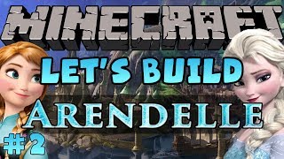 Minecraft Lets Build  Disney Frozens Arendelle  2 [upl. by Ahsuatan]