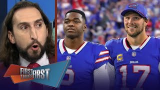 FIRST THINGS FIRST  Nick Wright impressed with Amaris first game for the Bills [upl. by Oinota473]