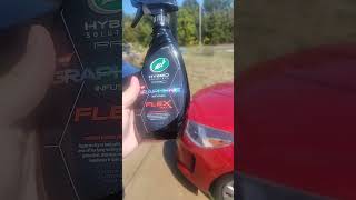 Turtle wax graphene flex wax spray coating beading water like crazy [upl. by Rodge]