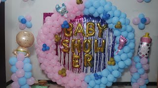 Baby Shower Balloon decorations❤️ shivanievents 🙏 [upl. by Rumpf]