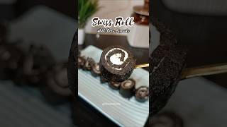 Swiss roll with OREO BISCUITS 😍 shorts youtubeshorts [upl. by Manas691]