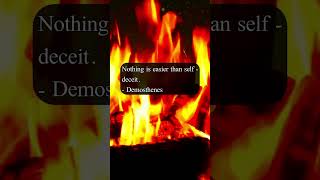 Motivational Quote On SelfDeceit  Demosthenes motivation MotivationalQuote [upl. by Asir]