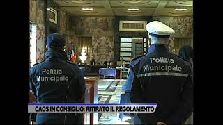 CAOS IN CONSIGLIO REGOLAMENTO DI POLIZIA URBANA RITIRATO DALLA  SERVIZIO TG DEL 12122024 [upl. by Niar]