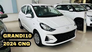 Hyundai Grand i10 Magna CNG 2024 [upl. by Alliuqahs255]